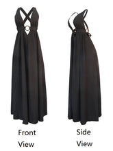 Load image into Gallery viewer, Plunge Open Back Maxi Dress