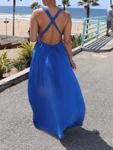 Load image into Gallery viewer, Plunge Open Back Maxi Dress